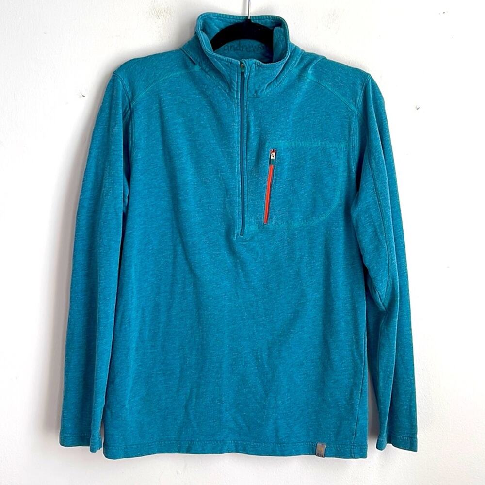 TASC Performance 1/4 zip long sleeve pullover athletic athleisure sweater sz S